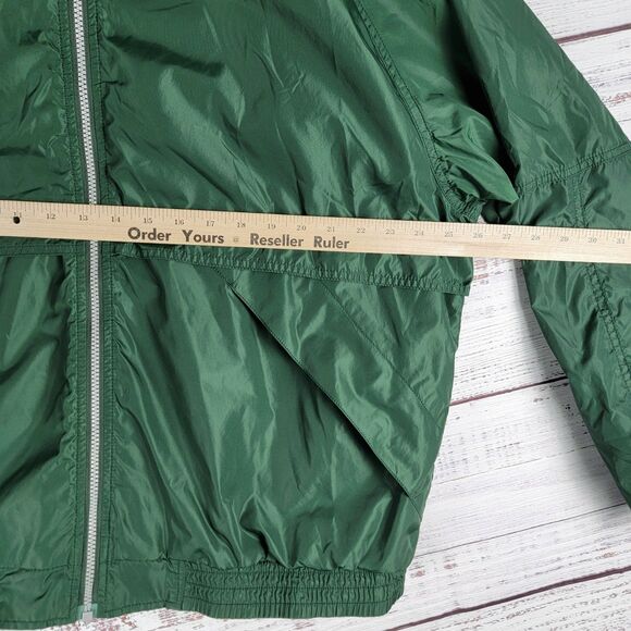 Vintage Nike Team Mens Size L Full Zip Jacket Front Vented Green - Picture 4 of 9